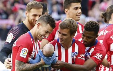 Lucas Hernández, Griezmann y Lemar.
 
