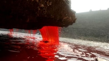 Así son las ‘cascadas de sangre’ de la Antártida, el extraño lugar que fascina a los científicos