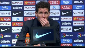 Simeone: "Ustedes ven todo, no hace falta que me pregunten"