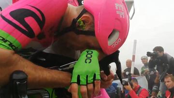 Dramático como llegó Woods a meta: al borde del desfallecimiento