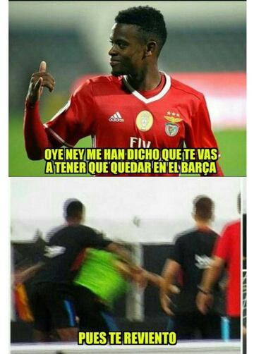 Los memes de la pelea de Neymar y Semedo