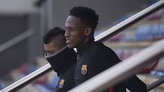 Yerry más participativo en la práctica de Barcelona