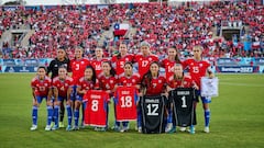 Selección Femenil de Chile protesta durante juego contra México