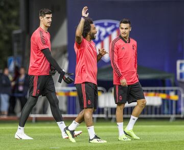 Courtois, Marcelo y Reguilón.