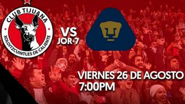 Xolos de Tijuana vs Pumas (1-0): Jornada 7 Liga MX Apertura 2016