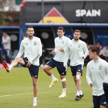 El entrenamiento de España previo a la final contra Francia