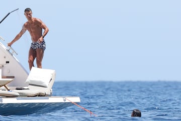 Cristiano Ronaldo y Georgina Rodríguez disfrutaron en las Islas Baleares de sus vacaciones.