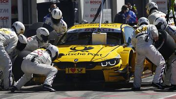 Timo Glock, durante la carrera del domingo.