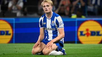 Froholdt, tras fallar una ocasión.