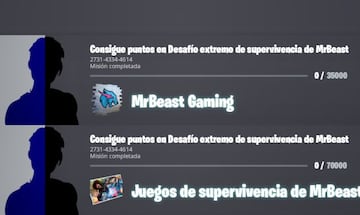 Misiones Extremas de MrBeast en Fortnite