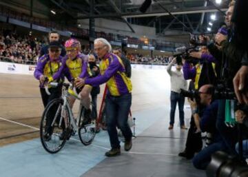 El ciclista franc¨¦s de 105 a?os que bate el r¨¦cord de la hora