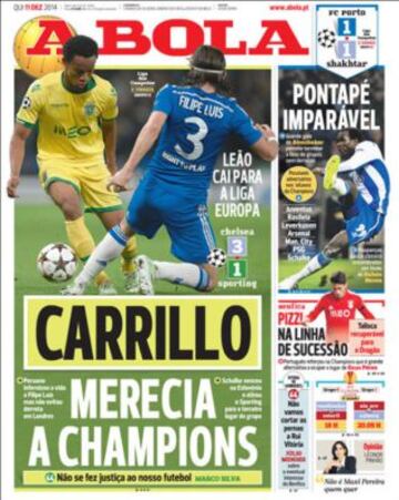 Portadas de la prensa deportiva