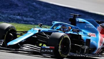 Fernando Alonso (ESP) Alpine F1 Team A521. British Grand Prix, Saturday 17th July 2021. Silverstone, England.