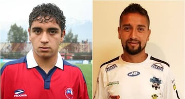 A la izquierda, los inicios de Arena en las juveniles de la Roja. A la derecha, con la camiseta del AS Pumas de Costa Rica. Su nuevo club.