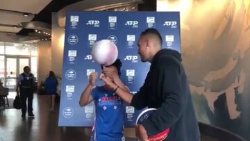 Kyrgios y su reto contra una jugadora de los Globetrotters