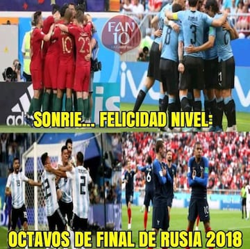 Los memes de la eliminación de Argentina ante Francia