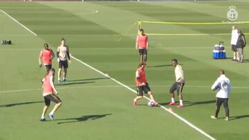 El Real Madrid entrena con la mirada puesta en la Champions