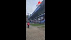 El momento exacto donde desalojan el CAP por aviso de bomba: Huachipato - U. de Chile