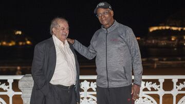 Miguel Vidal y Bob Beamon se reencontraron en noviembre de 2018 en San Sebasti&aacute;n.