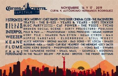 Corona Capital 2019: Cartel, bandas y artistas confirmados