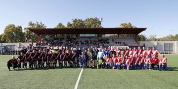 Hoy 1 de noviembre los veteranos del Torrejón y del Rayo Vallecano han goleado a la ELA en un partido solidario disputado en el Campo Municipal Las Veredillas.