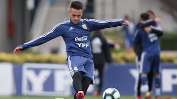 Soccer Football - Copa America - Argentina Training - Ezeiza, Buenos Aires, Argentina - May 30, 2019          Argentina&#039;s Lautaro Martinez during training  REUTERS/Agustin Marcarian