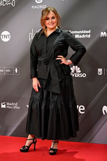 Carmen Morales posa en la alfombra roja.