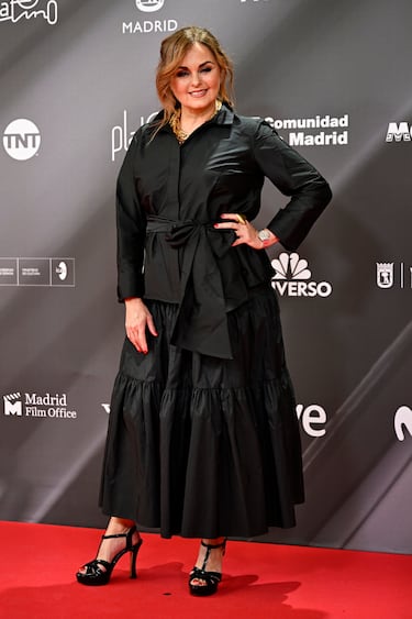 Carmen Morales posa en la alfombra roja. 