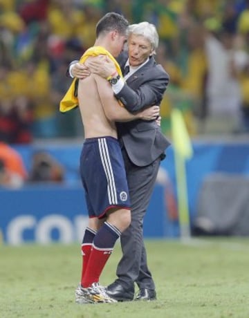 Consuelo de Pékerman a James tras la eliminación contra Brasil en el Mundial.