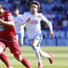 Pedro firma un afortunado triunfo del Depor en La Romareda