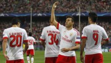 Gaitán, estrella del Benfica en el Calderón.