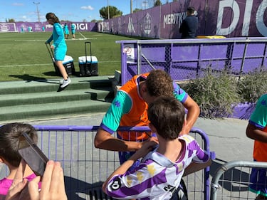 Lachuer y Jaouab, protagonistas del regreso al trabajo del Real Valladolid