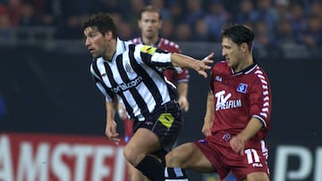 Fabián O'Neill durante un partido con la Juventus de Turín.