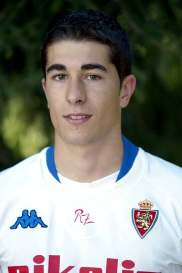 Un jovencísimo Cani, incorporado ya a la plantilla profesional del Real Zaragoza de pleno derecho.