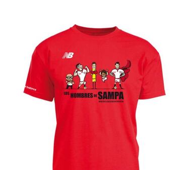 Las divertidas poleras de Sampaoli que causan furor en Sevilla