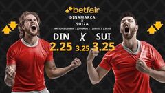 Dinamarca vs. Suiza: horario, TV, pronósticos, estadísticas y clasificación