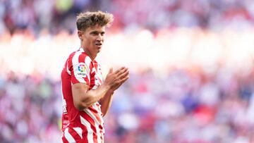 MADRID, SPAIN - APRIL 16: Marcos Llorente of Atletico de Madrid reacts during the LaLiga Santander match between Atletico de Madrid and UD Almeria at Civitas Metropolitano Stadium on April 16, 2023 in Madrid, Spain. (Photo by Mateo Villalba/Quality Sport Images/Getty Images)