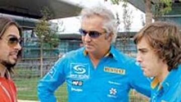 <b>EN DIRECTO. </b>Cortes estuvo en Shanghai con Alonso y Briatore.