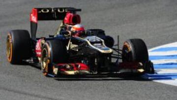 El piloto de Lotus, Romain Grosjean, logr&oacute; el mejor tiempo en el segundo d&iacute;a de entrenamientos de F-1 en el circuito de Jerez