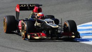 El piloto de Lotus, Romain Grosjean, logr&oacute; el mejor tiempo en el segundo d&iacute;a de entrenamientos de F-1 en el circuito de Jerez