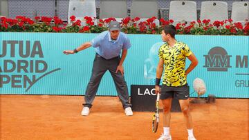 28/04/23 MUTUA MADRID OPEN DE TENIS
CARLOS ALCARAZ vs EMIL RUUSUVUORI
JUECES  