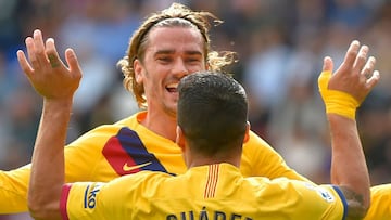 Antoine Griezmann, tras marcar su gol al Eibar.