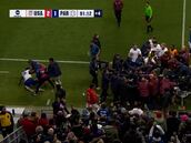 Golpes, empujones y patadas: la bochornosa batalla campal en el Estados Unidos-Paraguay