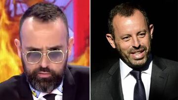 Im&aacute;genes de Risto Mejide en el programa &#039;Todo es mentira&#039; y de Sandro Rosell sonriente con traje