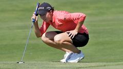 GRAFCAT9618. SITGES (BARCELONA) (ESPAÑA), 07/07/2022.- La golfista española Carlota Ciganda, durante la primera jornada del Estrella Damm Ladies Open que se disputa en el Club de Golf Terramar de Sitges (Barcelona). EFE/ Andreu Dalmau
