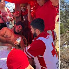 Semana Santa 2023: Actor que interpretó a Jesús cae de la cruz en Viacrucis