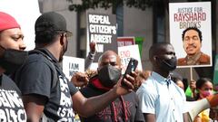 Protestantes en Atlanta, Georgia. Junio 15, 2020.