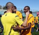 Regreso a los entrenamientos con Abidal y Afellay