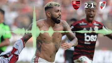 Las narraciones del loco final de la Libertadores entre Flamengo y River, la argentina tiene miga