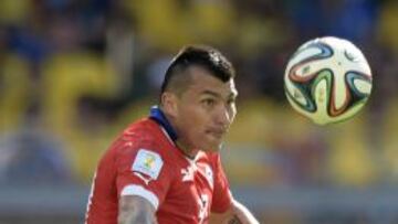 Medel, durante un partido del Mundial.